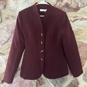Commense Metal Decor Piping Blazer size M Purple Size M thumbnail 3