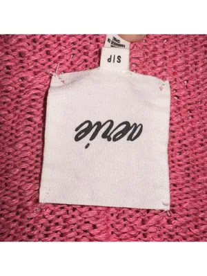 Aerie Pink Oversized Scoop Neck Knit Sweater Size Small thumbnail 3