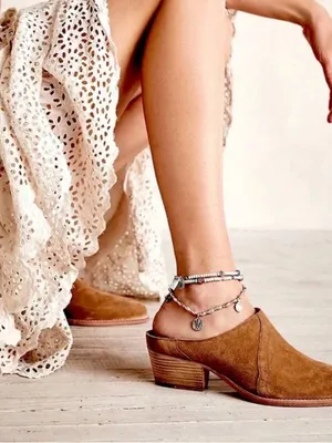 Free People Suede Mule Shoes thumbnail 2