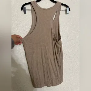 SET Active Beige Ribbed Tank size XL thumbnail 3