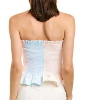 Petersyn New Smocked Ruffle Tube Top Marianna Tutti thumbnail 2