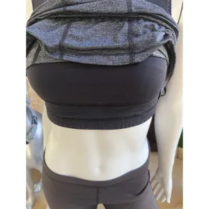 Lululemon Run For Your Life Gray Black Built In Bra Tank Top Women’s Size 6 thumbnail 2