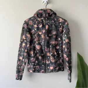 Lululemon Scuba Hoodie *Light Cotton Fleece in Frosted Rose Multi Jacket zip up thumbnail 3