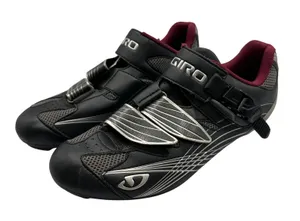 Giro Solara Women's EU‎ 40 US 8.25 Cycling Shoes Road Bike Black Maroon thumbnail 1