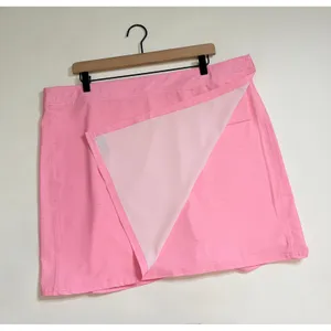 RIPSKIRT Hawaii Rip Skirt Length 2 Wrap Skirt Solid Light Pink Vacation 2XL 2X thumbnail 5