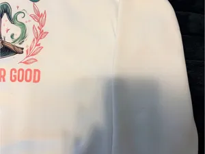 Wicked Changed For Good Graphic Sweatshirt - White with Pink & Green Print thumbnail 5