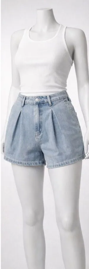 light-wash denim shorts from the brand WeWoreWhat Size 24 thumbnail 1