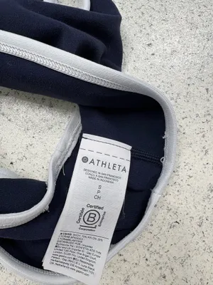 Navy Sports Bra Athleta thumbnail 3