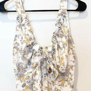 Abercrombie & Fitch Floral Midi Slip Dress XS Cottagecore Boho Rustic Ruffles thumbnail 3