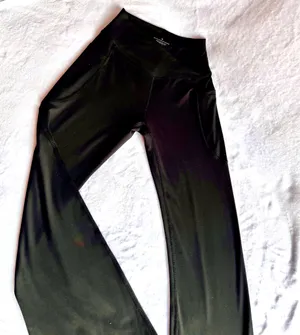 Women’s Black Stretch Dress Pants-w/Flared Leg-Small thumbnail 3