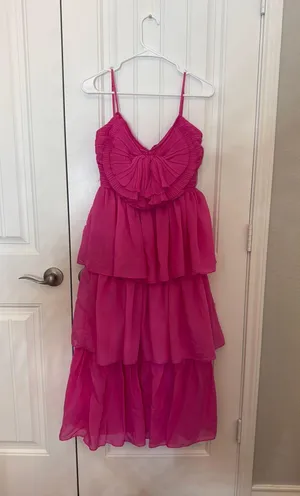 Sofie The Label Pink Maxi Tiered Dress thumbnail 1