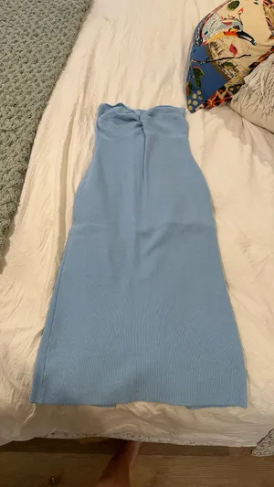 Blue Knit Dress Amazon thumbnail 3