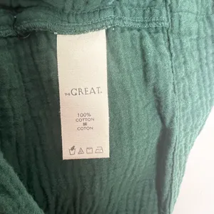 THE GREAT- The Gauze Bonfire Shorts Dark Forest Size S thumbnail 6