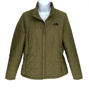 The North Face‎ Quilted Light Weight Jacket Water Resistant Moss Green Medium thumbnail 1