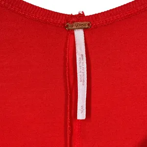 Free People Moonshine Top Long Sleeve V Neck Tunic T Shirt Red Womens Size Small thumbnail 9