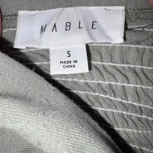 Boutique Mable light gray tie front crop top Small thumbnail 7