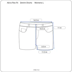 Akira NEW Flex Fit Cut Off Dark Denim Shorts Womens L (29X3.5) High Waist Frayed thumbnail 7