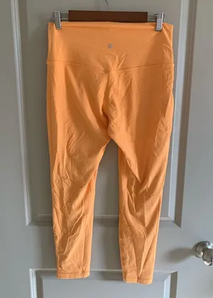 Lululemon align ribbed leggings in mango dream thumbnail 1