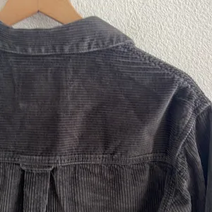 American Eagle Corduroy Shacket Dark Gray Ribbed Front Button Cotton XS thumbnail 7