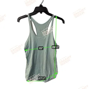 Lululemon 105 F Singlet Tank Top Teal Blue Luon Silverescent Racerback Loose thumbnail 2