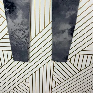 Alo Yoga Leggings Airbrush Tie Dye Abstract Print Stretch Skinny Gray Size‎ XS thumbnail 12