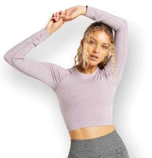 Long Sleeve Cropped Top thumbnail 1