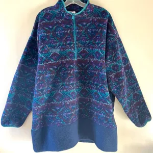 Columbia Womens XL Fleece‎ Pullover Quarter Zip Jacket Mock Neck thumbnail 6