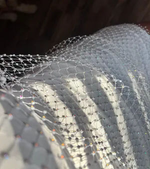 Dress With Sheer Rhinestone Top White thumbnail 3