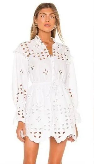 Saylor eyelet dress thumbnail 1