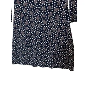 Boden Dress Womens Bird Star Print Flare Sleeve Stretch Knee Length Boho Size 4 thumbnail 5