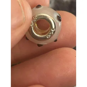 925 sterling silver charm bead bracelet thumbnail 3