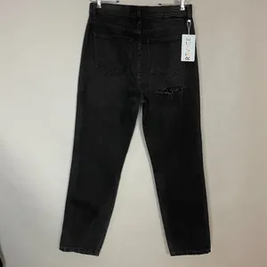 Revice NWT Ex-Boyfriend Jeans Black Distressed High Rise Ripped Size 31 Women‎ thumbnail 8