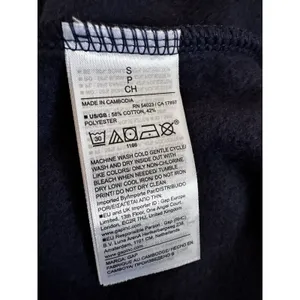 GAP Navy Logo Crew Neck Pullover Sweatshirt Womens Regular S Fleece Long Sleeve thumbnail 4