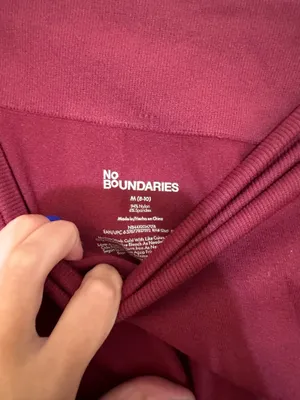 Burgundy No Boundaries half zip sweatshirt and leggings set thumbnail 5