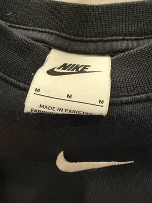 Nike Cropped Crewneck Sweatshirt Black thumbnail 2