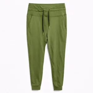 Halara Olive Green High‎ Waisted Drawstring Joggers Petite Small Tapered Pants thumbnail 2
