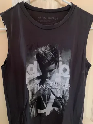 Justin Bieber tank top. thumbnail 3