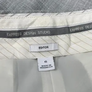 Express Editor Pencil Skirt Size 6 Light Gray Career Office Academia Corpcore thumbnail 6