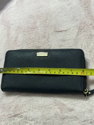 kate spade Black Leather Zip Wallet with Gold Hardware d29 thumbnail 4