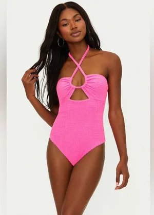 Beach Riot Phoenix One Piece Strawberry Moon Terry, Size Medium, $168 thumbnail 6