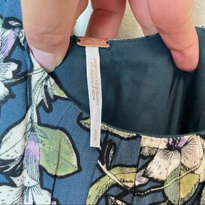 NWT Free People‎ Floral Slip Pleated Mini Dress Size Small thumbnail 5