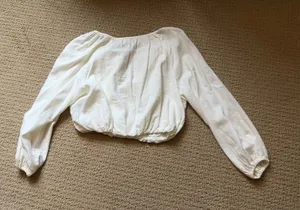 Abercrombie & Fitch white long sleeve thumbnail 1