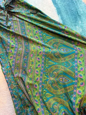 Boutique Boho fashion maxi green dress thumbnail 3