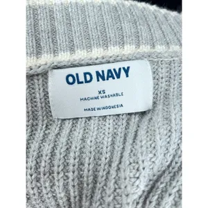 Coquette Chunky Knit‎ Cardigan Blue Gray 100% Cotton Soft Girl Coastal Prep XS thumbnail 8