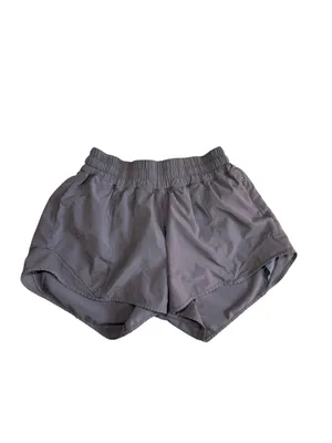 Lululemon Hotty Hot Shorts 4" Purple Grey thumbnail 2