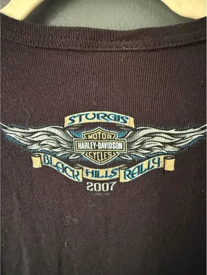 Harley-Davidson Sturgis 2007 Black T-Shirt with Decorative Rings thumbnail 5