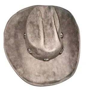 Stylish Taupe Cowboy/ cowgirl Hat with Silver Accents thumbnail 5