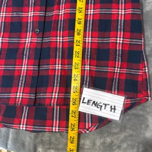 NFL Team Apparel New England Patriots Plaid Flannel Shirt Women M Gameday Fan thumbnail 9