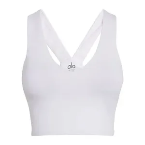 Alo Airbrush Real Bra Tank white size small thumbnail 3