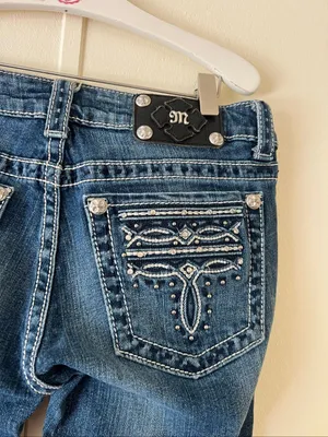 Miss Me Woman’s Jeans Size 28 Bootcut -See Fix By Zipper thumbnail 13
